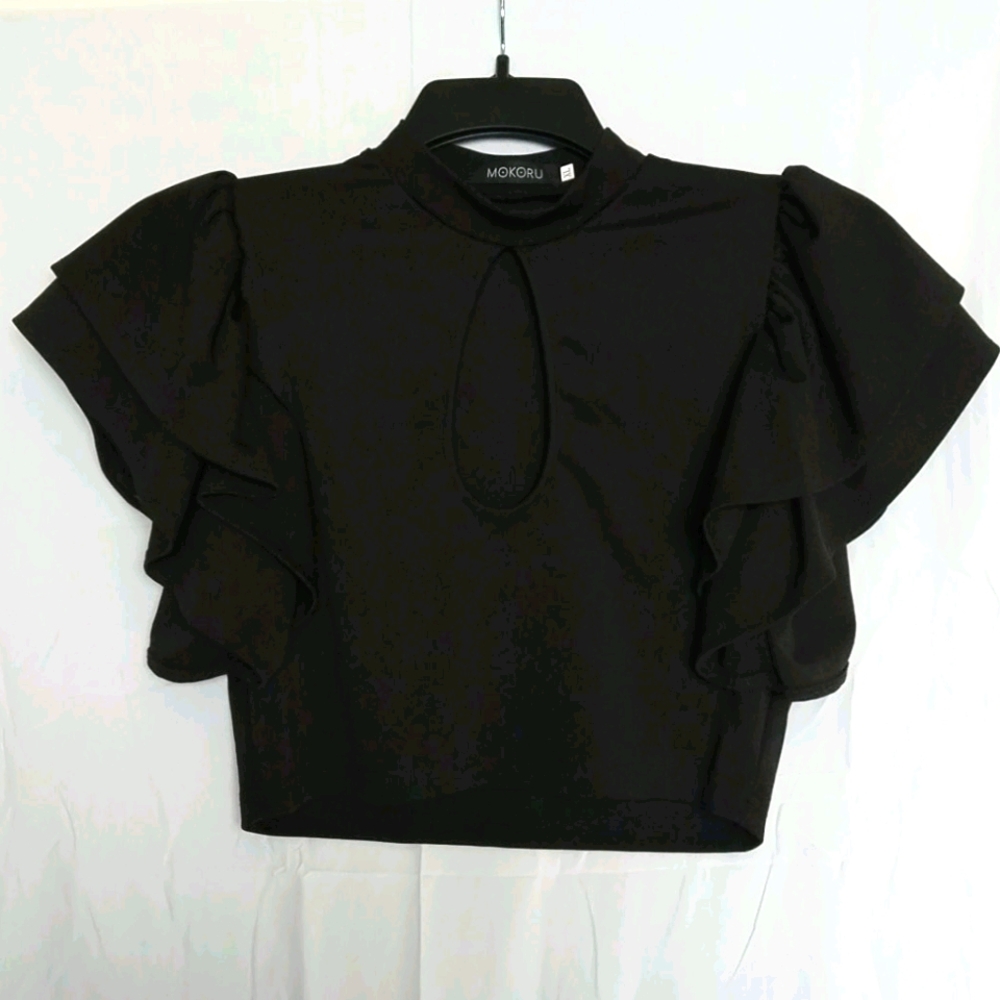 Black Gothic crop top